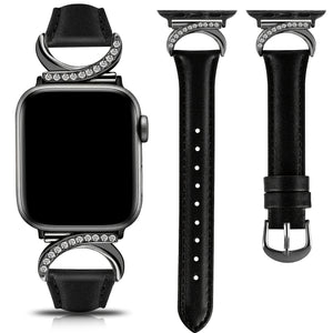 [Golden Buckle Apple Watch Strap] Apple Watch Strap - Ultra-thin Delicate C-shaped Golden Buckle Strap Replacement for IWatch Series 10 9 Ultra SE 8 7 6 5 4 3 2 1 (41mm 40mm 38mm 42mm 44mm 45mm 46mm 49mm)
