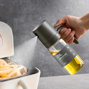 Versatile 8.5oz BPA-Free Glass Oil Sprayer – Perfect for Air Frying, Salads & BBQ; Easy to Clean