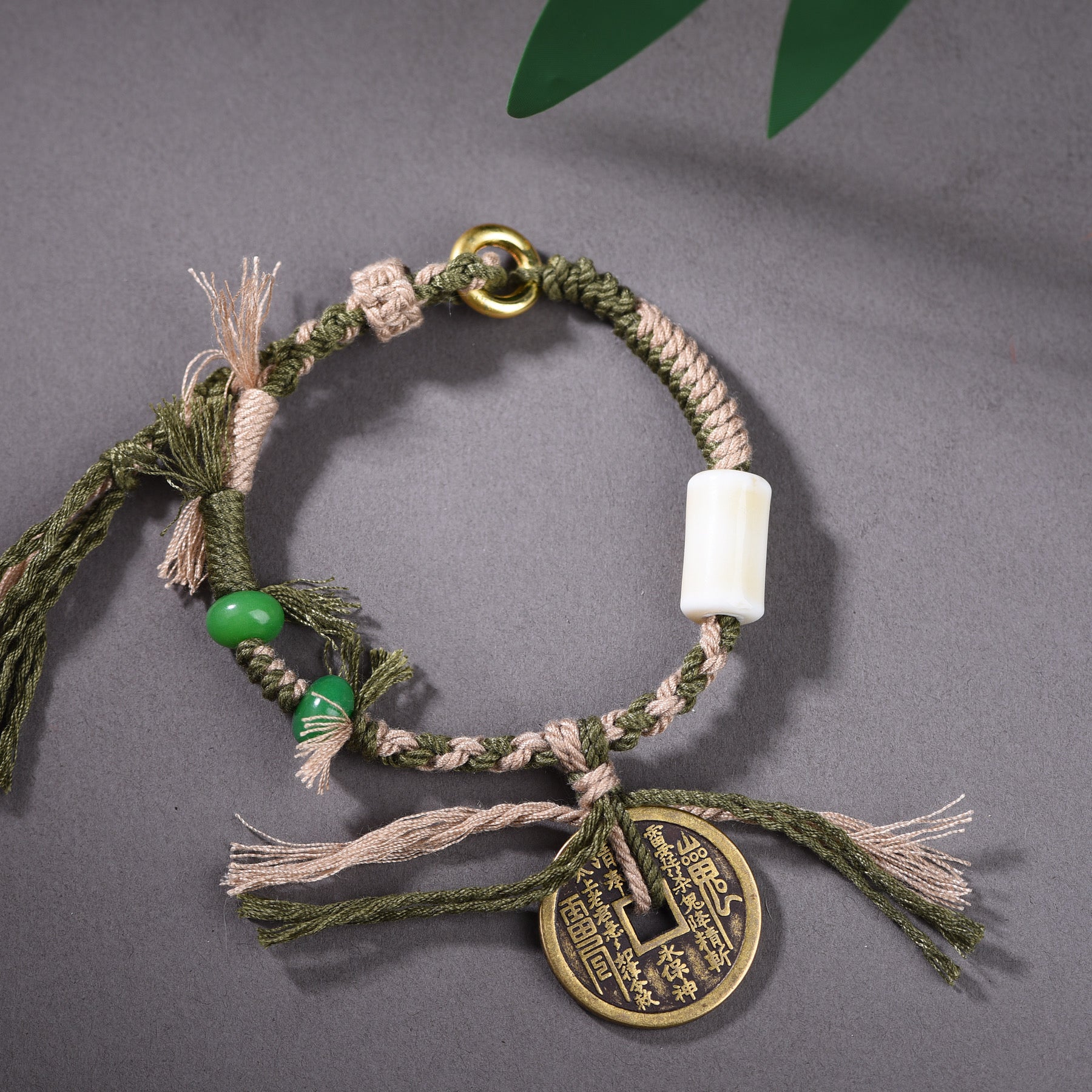 Hand Made Cord   Bracelets with Coin Charms For Protection&Health&Wealth& Career