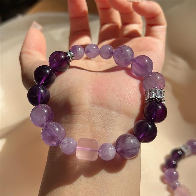 Natural Amethyst Bracelet High Quality Self Designed Amethyst Bracelet
