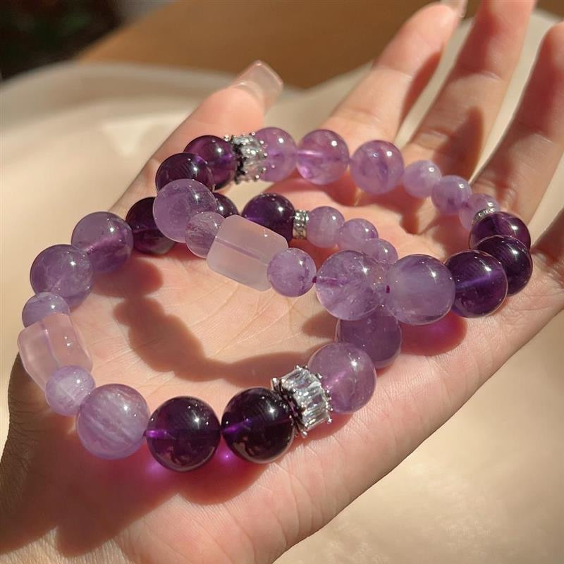 Natural Amethyst Bracelet High Quality Self Designed Amethyst Bracelet