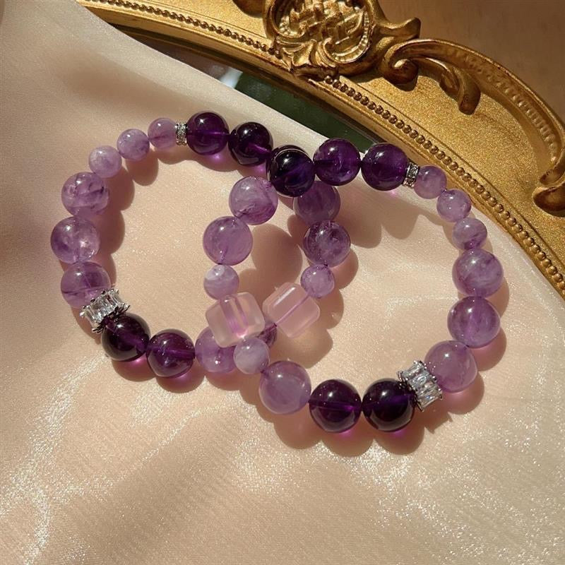 Natural Amethyst Bracelet High Quality Self Designed Amethyst Bracelet