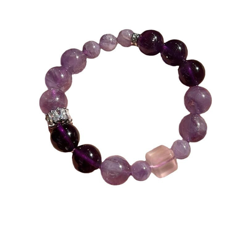 Natural Amethyst Bracelet High Quality Self Designed Amethyst Bracelet