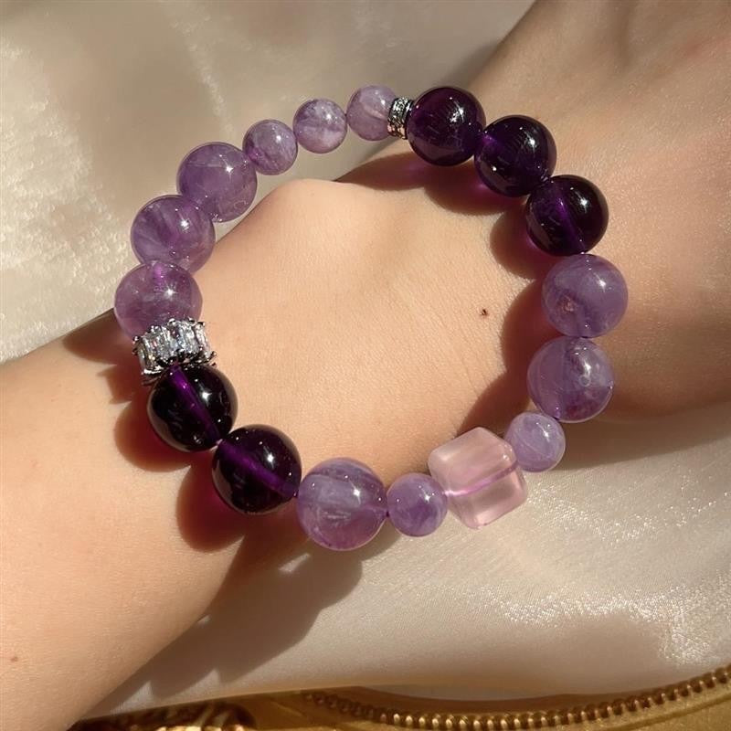 Natural Amethyst Bracelet High Quality Self Designed Amethyst Bracelet