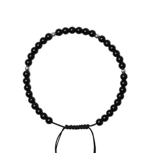 Small Beads of Black Obsidian Bracelets for Woman And Man