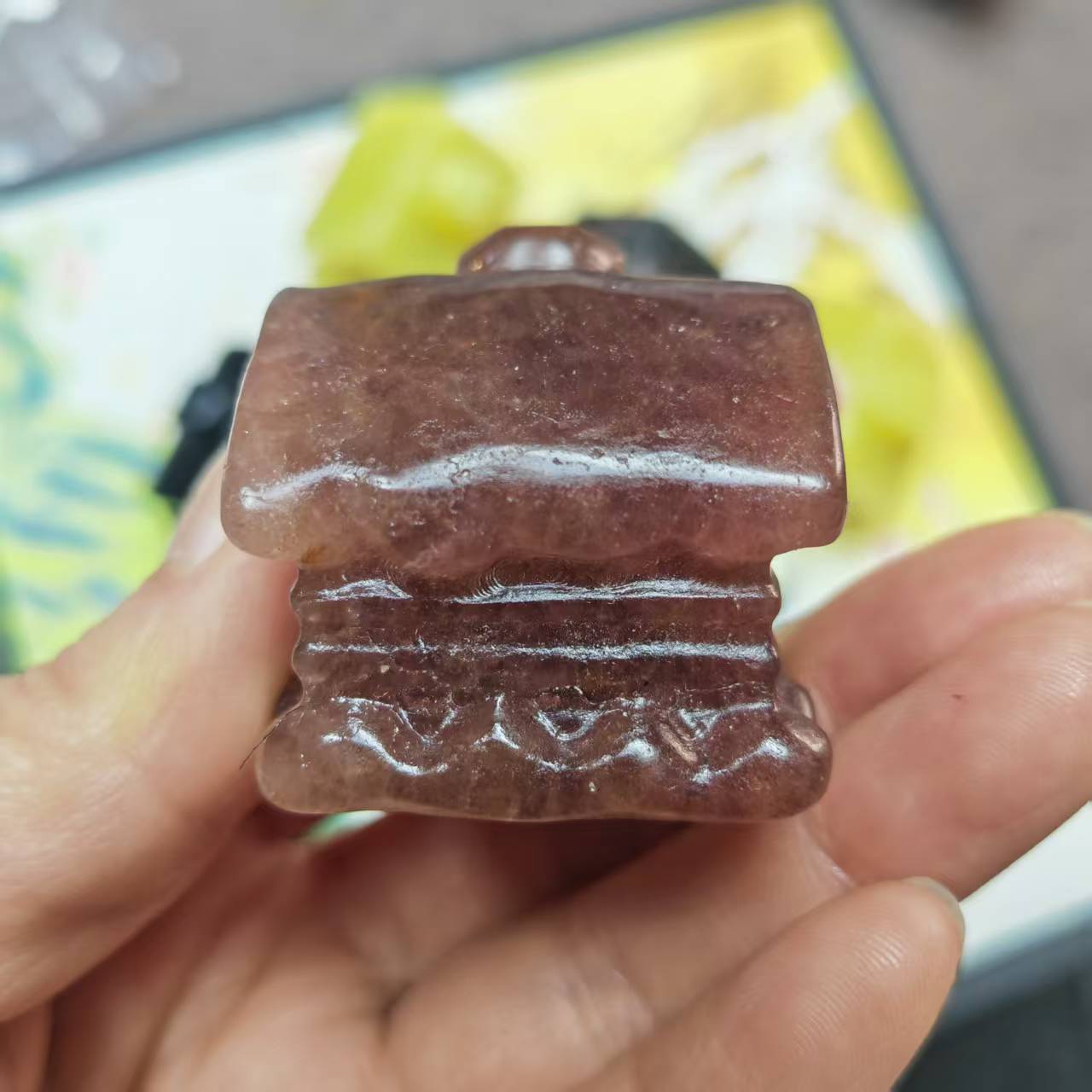 Hand Carved Crystal House Crystal Home Decoration Figurine Crystal Collection