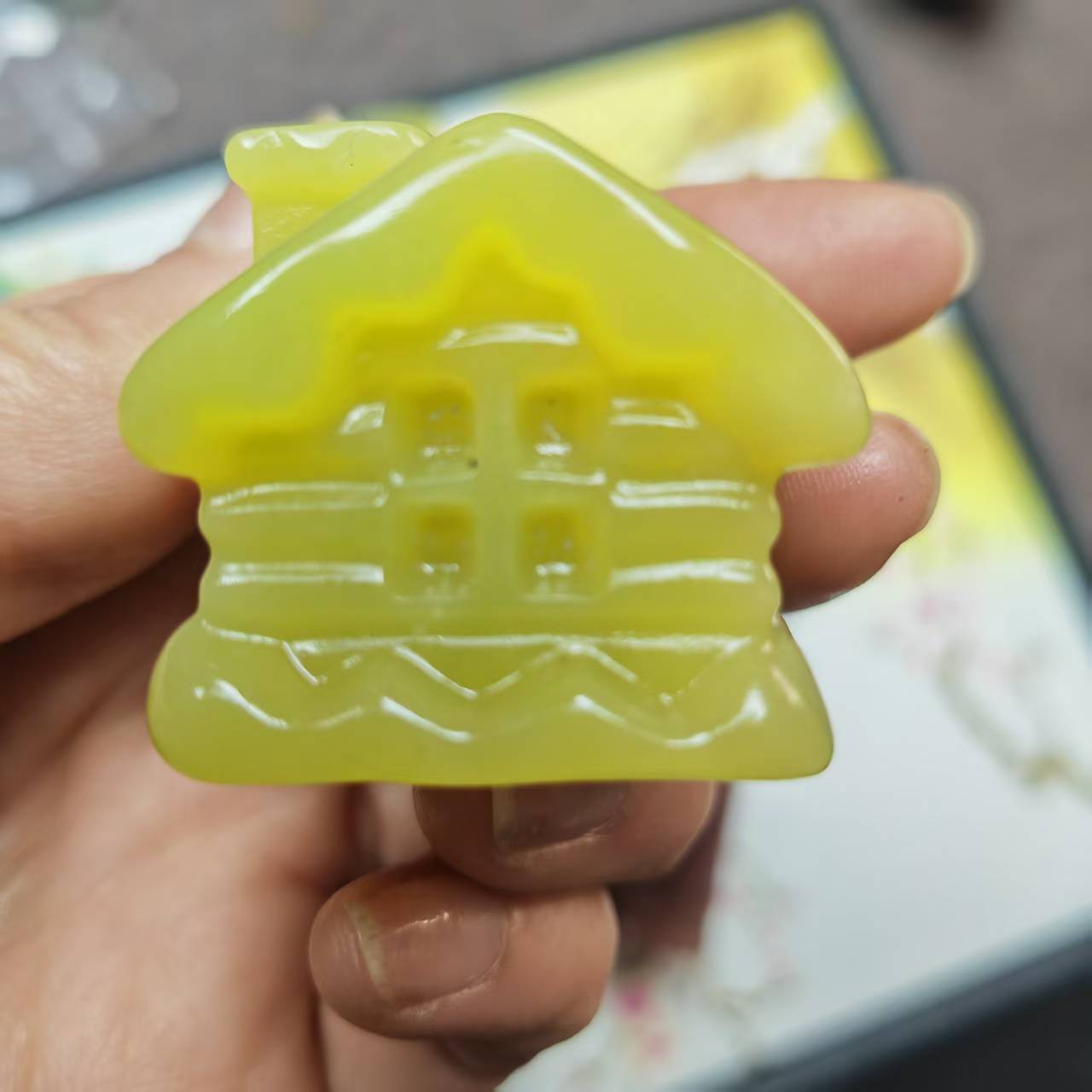 Hand Carved Crystal House Crystal Home Decoration Figurine Crystal Collection