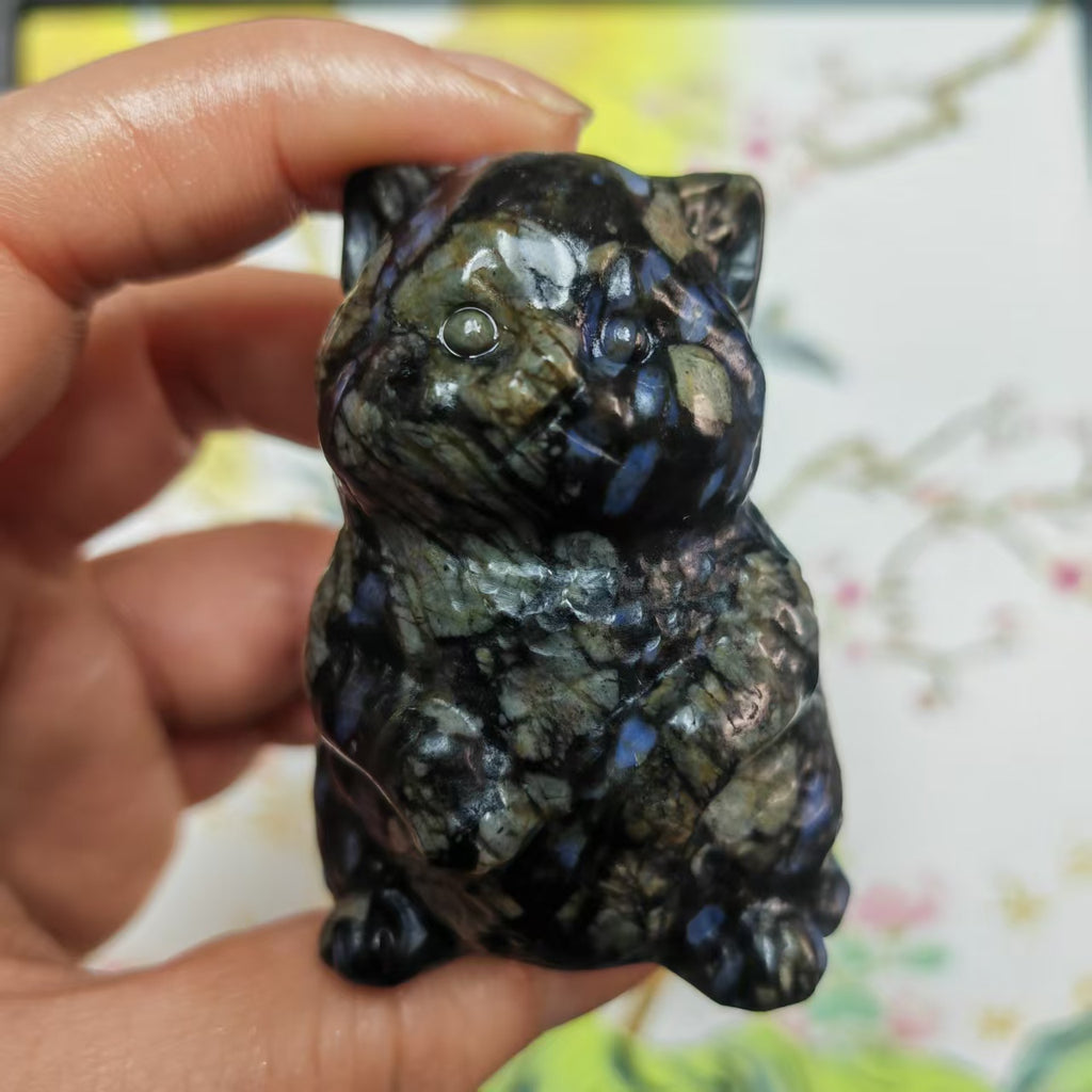 Crystal Cat Crystal Sitting Cat Crystal Animal Home Decor Spiritual Gifts Crystal Gifts