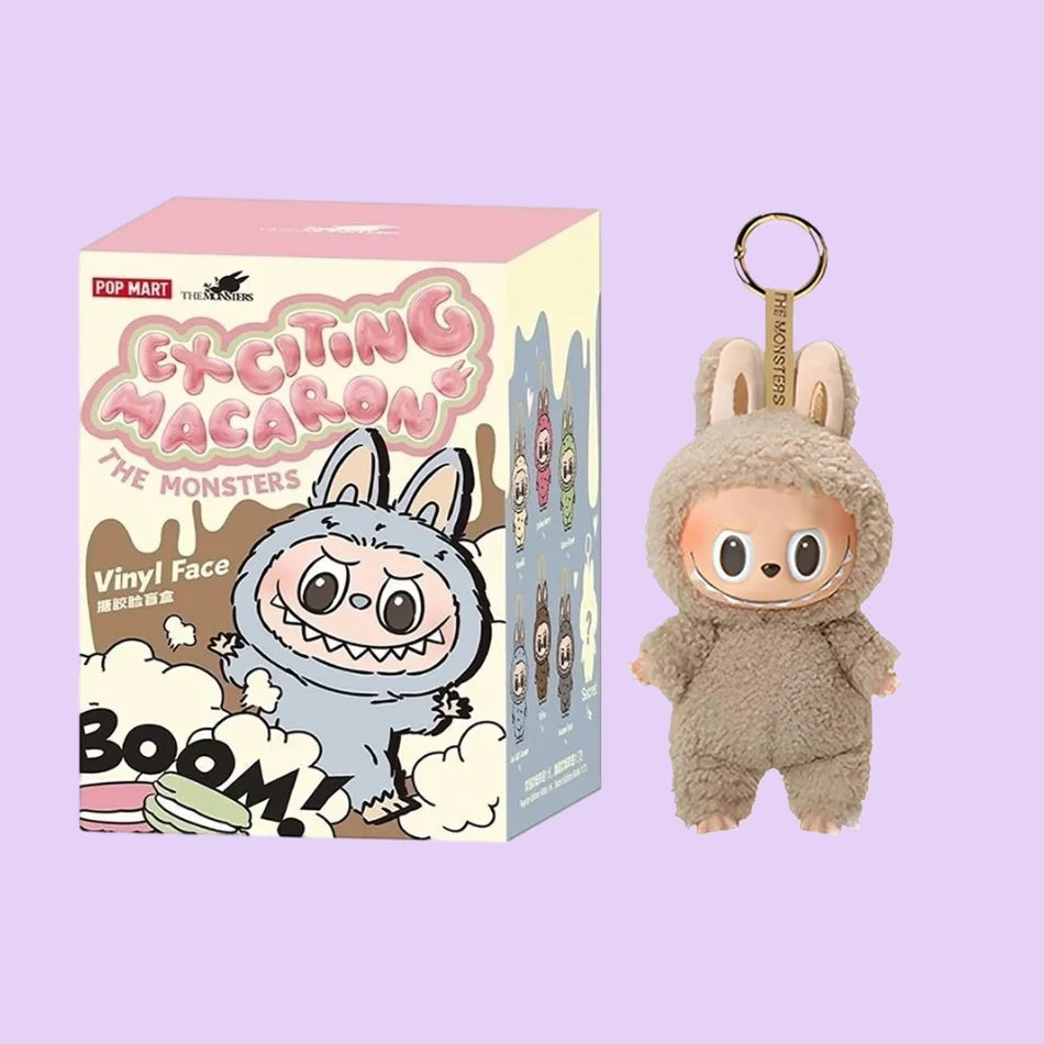 High Quality Cute Labubu The Monsters Box Toys Cardiac Macarone Kawai Guess Bag Figure Model Bag Gift 1:1 Replica Goods In Stock