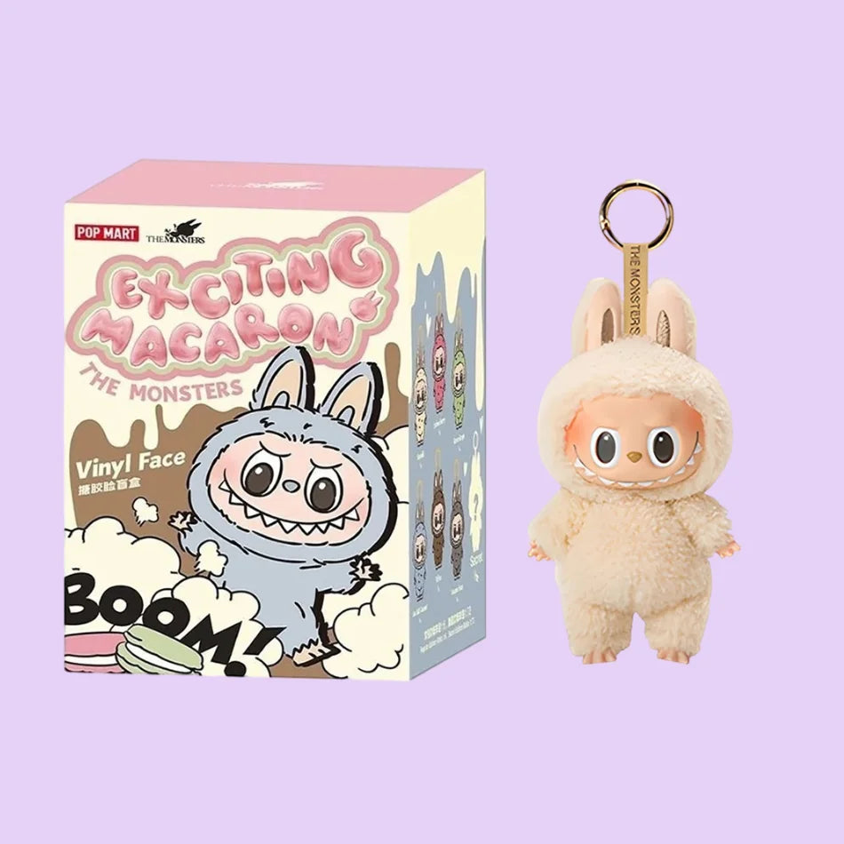 High Quality Cute Labubu The Monsters Box Toys Cardiac Macarone Kawai Guess Bag Figure Model Bag Gift 1:1 Replica Goods In Stock