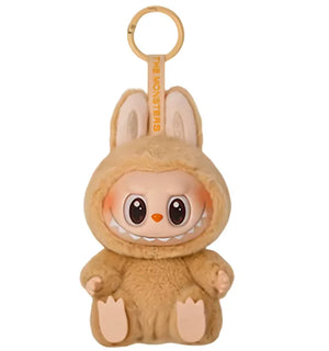 Anime character kawaii Labubu has seat series PVC pendant blind box model toy purple monster keychain children's birthday christ