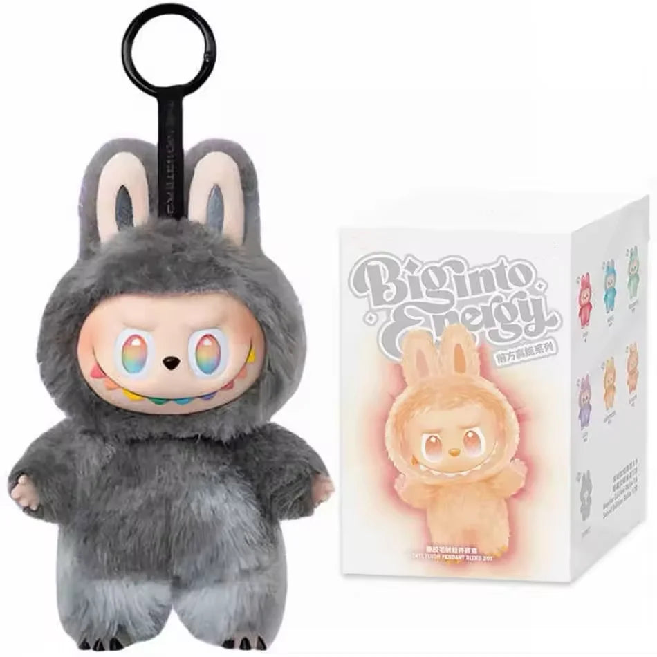 Anime Figure For Labubu Blind Box Have A Seat Series Pendant Kawaii Doll Model Toy Purple Monster Keychain Kids Birthday Gifts