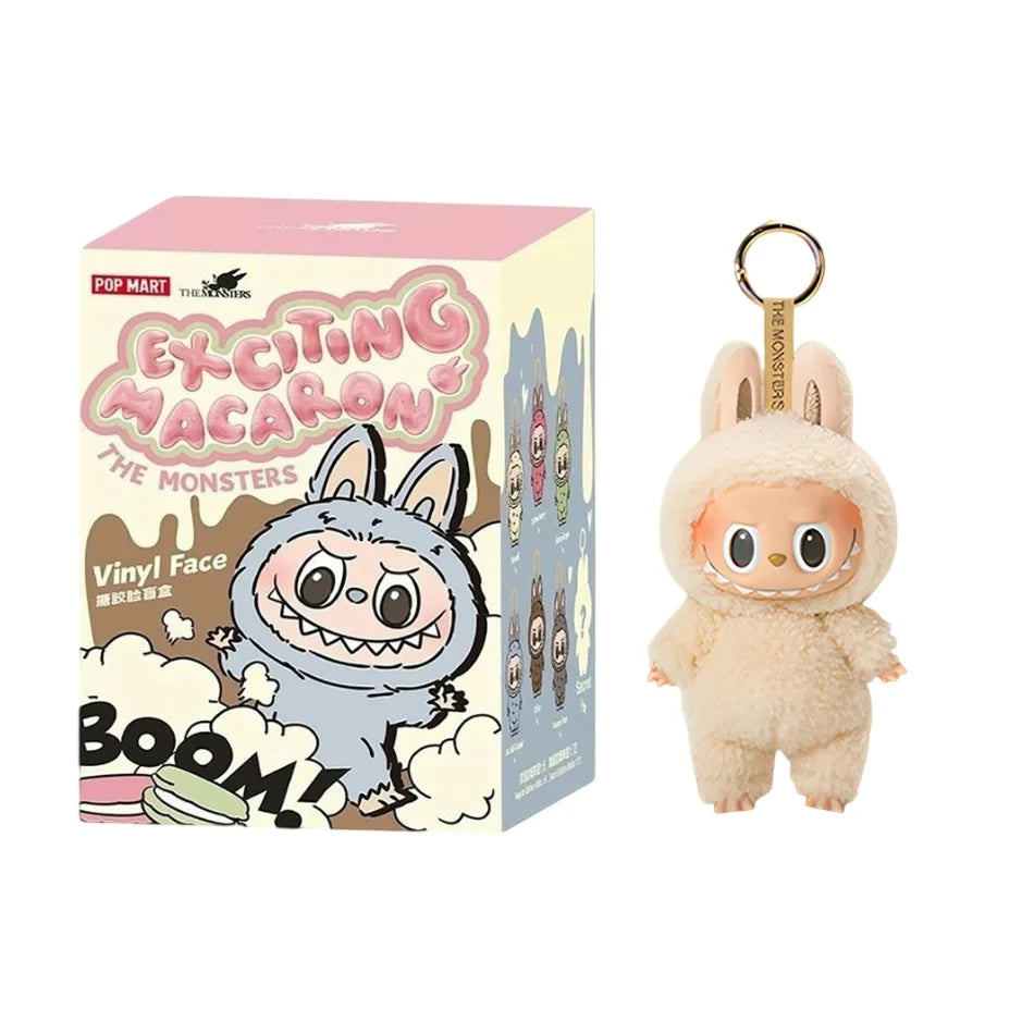 Hot Anime Figure Kawaii Monsters Labubu Have A Seat Series Vinyl Face Doll Model Toy Blind Box Keychain Toy High-Quality Replica