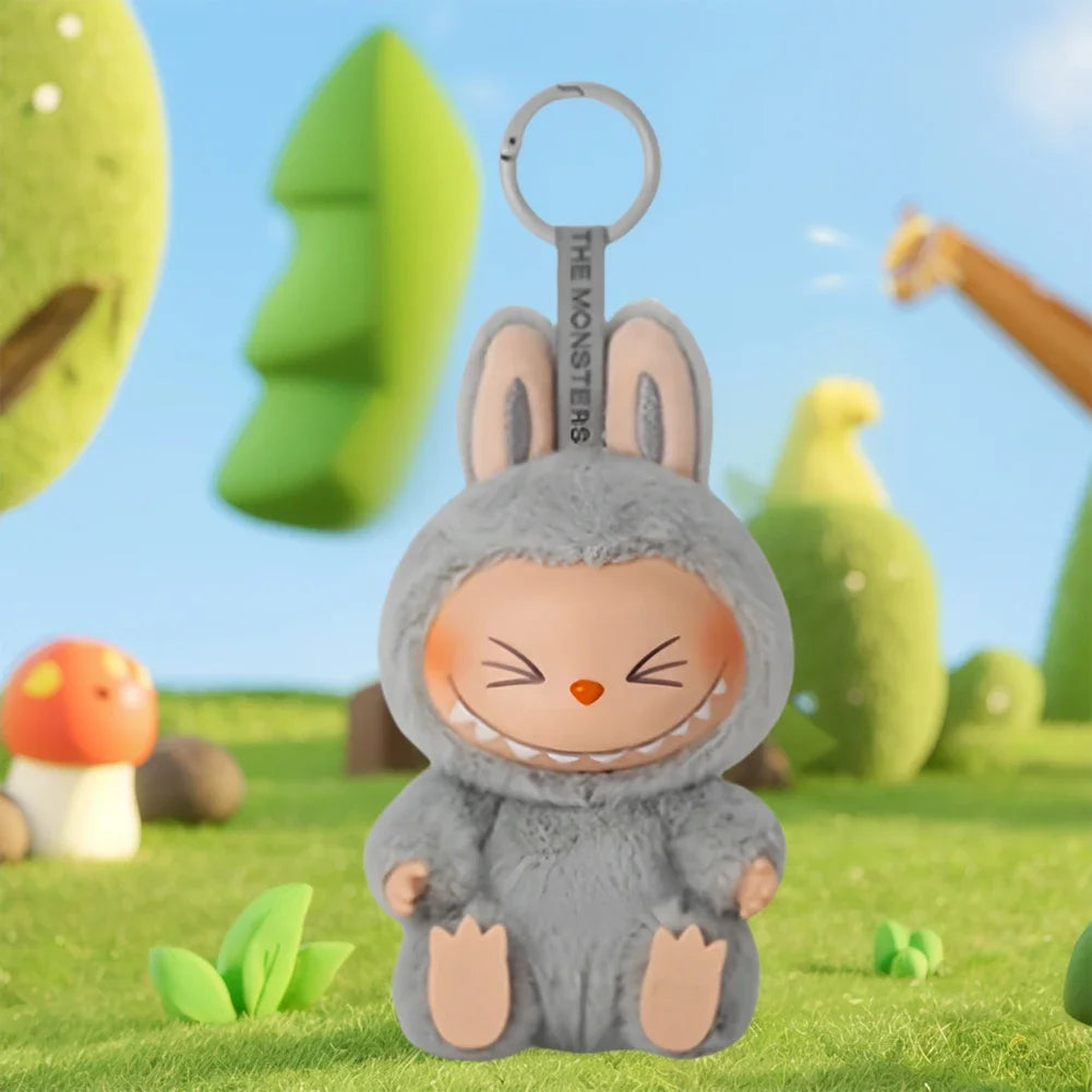 For Labubu Heartbeat Macaron Enamel The Monsters Face Blind Box Pvc Figurine Tabletop Ornament Kawaii Doll Kid Birthday Gift