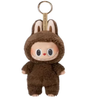 Anime character kawaii Labubu has seat series PVC pendant blind box model toy purple monster keychain children's birthday christ