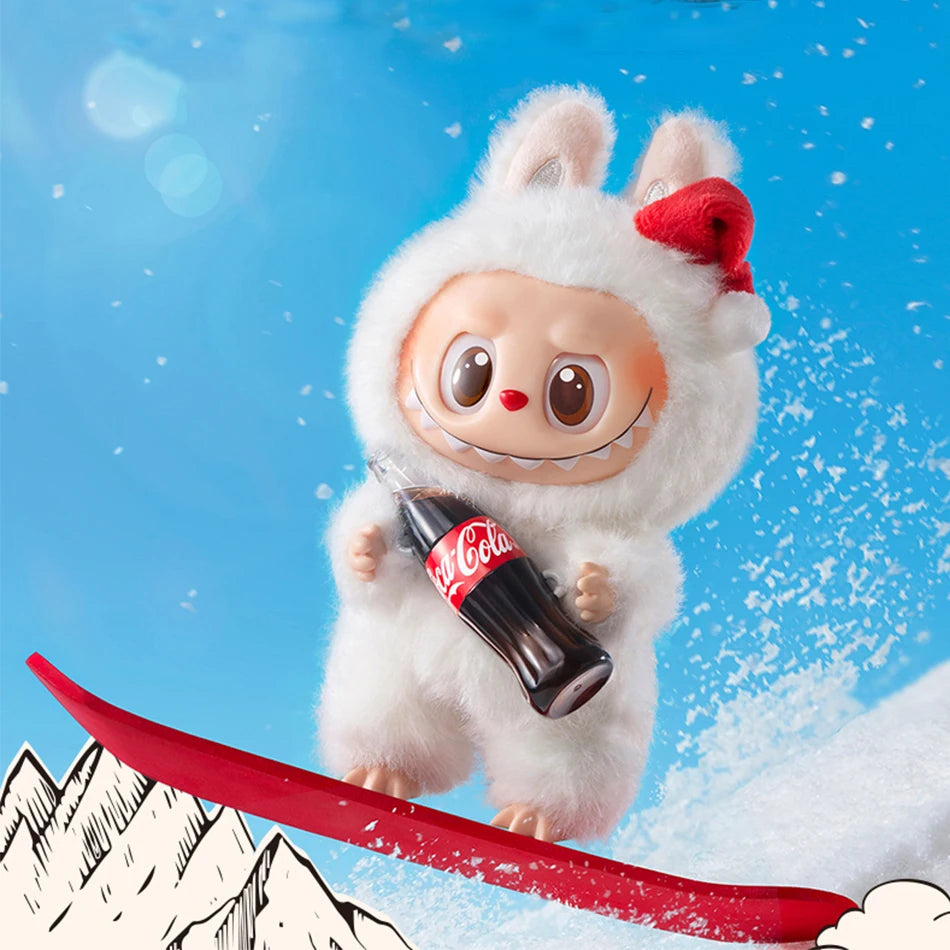 Hot Anime Figure Kawaii Monsters Labubu Have A Seat Series Vinyl Face Doll Model Toy Blind Box Keychain Toy High-Quality Replica