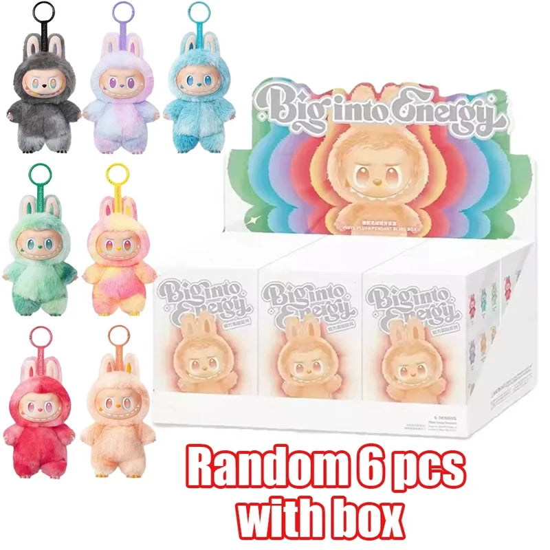 For 2025 Labubu Heartbeat Macaron Enamel Monster Face Blind Box PVC Statue Desktop Decoration Cute Doll Kids Birthday Gift