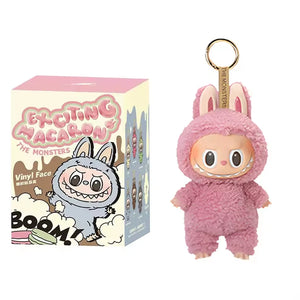 Anime Figure For Labubu Blind Box Have A Seat Series Pendant Kawaii Doll Model Toy Purple Monster Keychain Kids Birthday Gifts