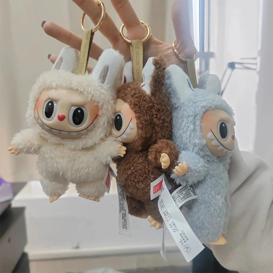 High Quality Cute Labubu The Monsters Box Toys Cardiac Macarone Kawai Guess Bag Figure Model Bag Gift 1:1 Replica Goods In Stock