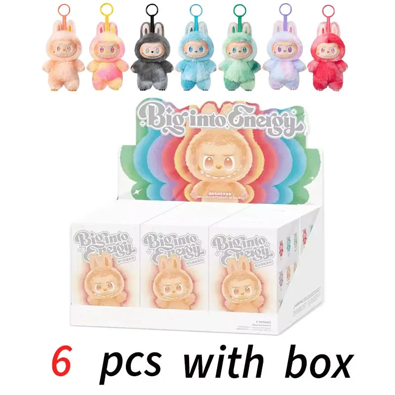 For Labubu Heartbeat Macaron Enamel The Monsters Face Blind Box Pvc Figurine Tabletop Ornament Kawaii Doll Kid Birthday Gift