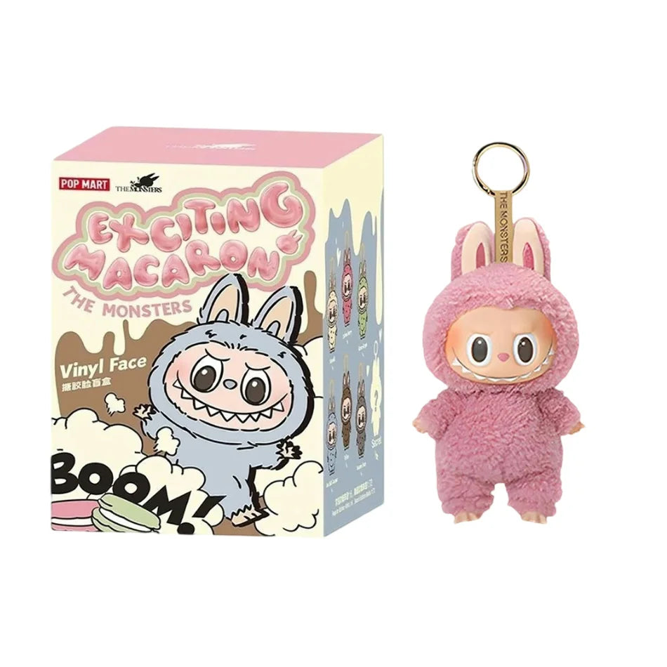 Hot Anime Figure Kawaii Monsters Labubu Have A Seat Series Vinyl Face Doll Model Toy Blind Box Keychain Toy High-Quality Replica