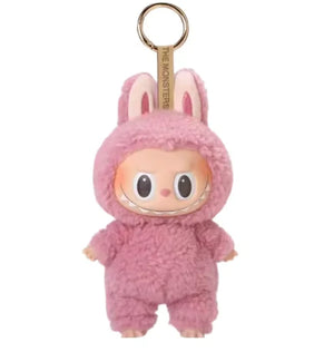 Anime character kawaii Labubu has seat series PVC pendant blind box model toy purple monster keychain children's birthday christ