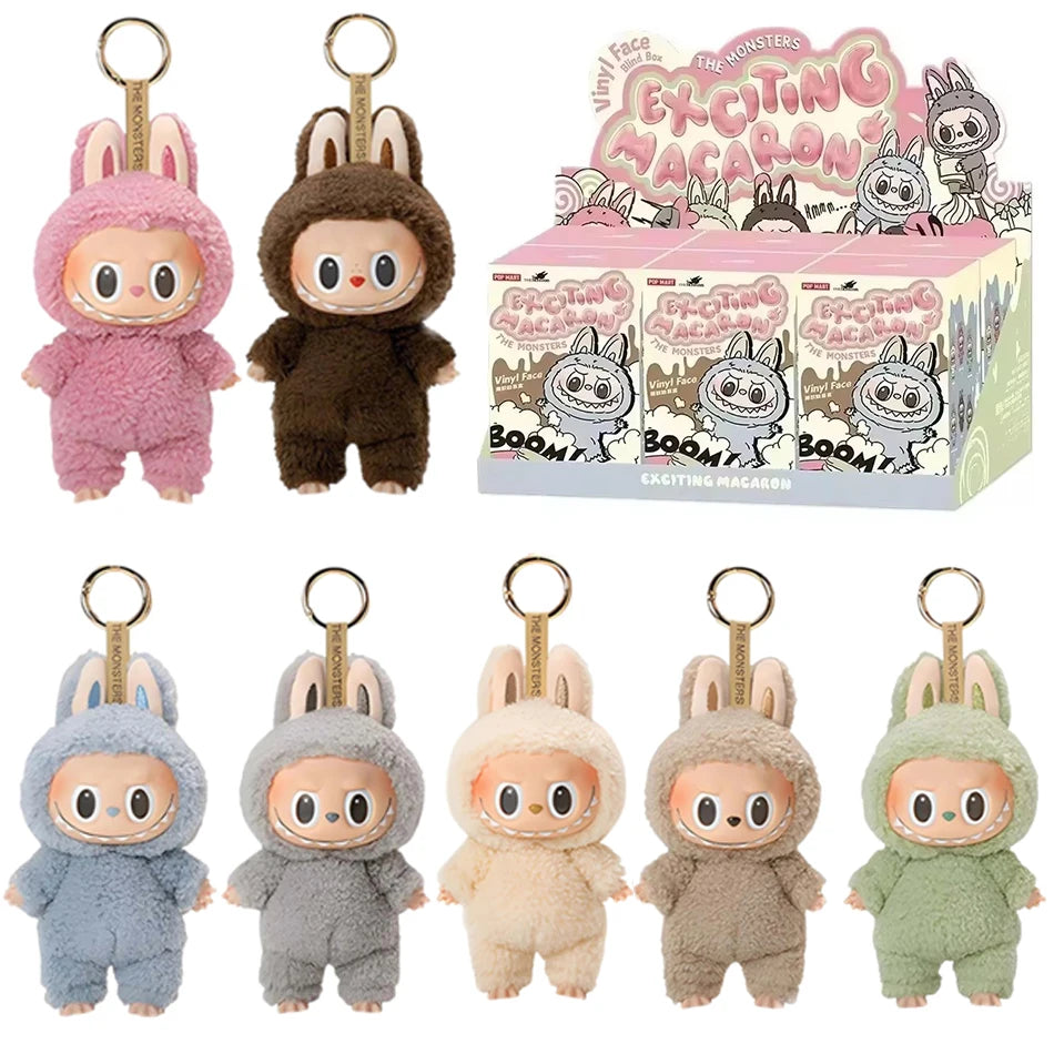 Hot Anime Figure Kawaii Monsters Labubu Have A Seat Series Vinyl Face Doll Model Toy Blind Box Keychain Toy High-Quality Replica
