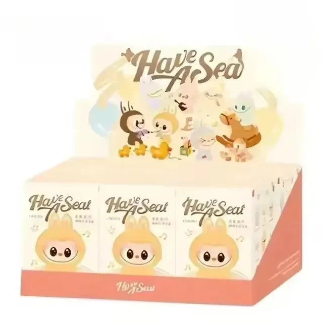 For Labubu Heartbeat Macaron Enamel The Monsters Face Blind Box Pvc Figurine Tabletop Ornament Kawaii Doll Kid Birthday Gift