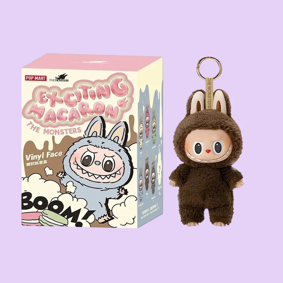 High Quality Cute Labubu The Monsters Box Toys Cardiac Macarone Kawai Guess Bag Figure Model Bag Gift 1:1 Replica Goods In Stock