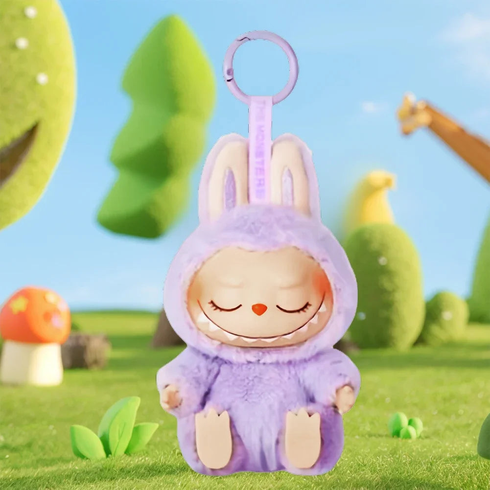 For Labubu Heartbeat Macaron Enamel The Monsters Face Blind Box Pvc Figurine Tabletop Ornament Kawaii Doll Kid Birthday Gift