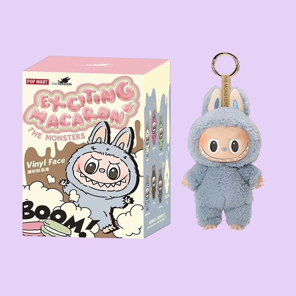 High Quality Cute Labubu The Monsters Box Toys Cardiac Macarone Kawai Guess Bag Figure Model Bag Gift 1:1 Replica Goods In Stock