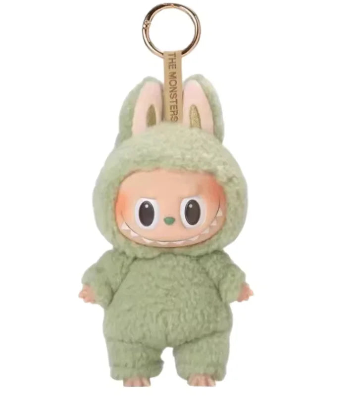 Anime character kawaii Labubu has seat series PVC pendant blind box model toy purple monster keychain children's birthday christ