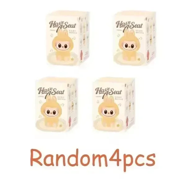 For 2025 Labubu Heartbeat Macaron Enamel Monster Face Blind Box PVC Statue Desktop Decoration Cute Doll Kids Birthday Gift