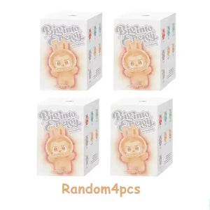 High Quality Macaron For Labubu V3 The Monsters Big Into Energy Series Blind Box Vinyl Plush Doll Pendant Gradient Color Gift