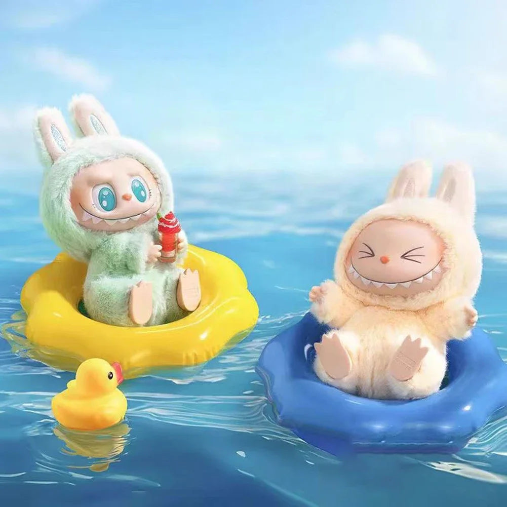 For Labubu Heartbeat Macaron Enamel The Monsters Face Blind Box Pvc Figurine Tabletop Ornament Kawaii Doll Kid Birthday Gift