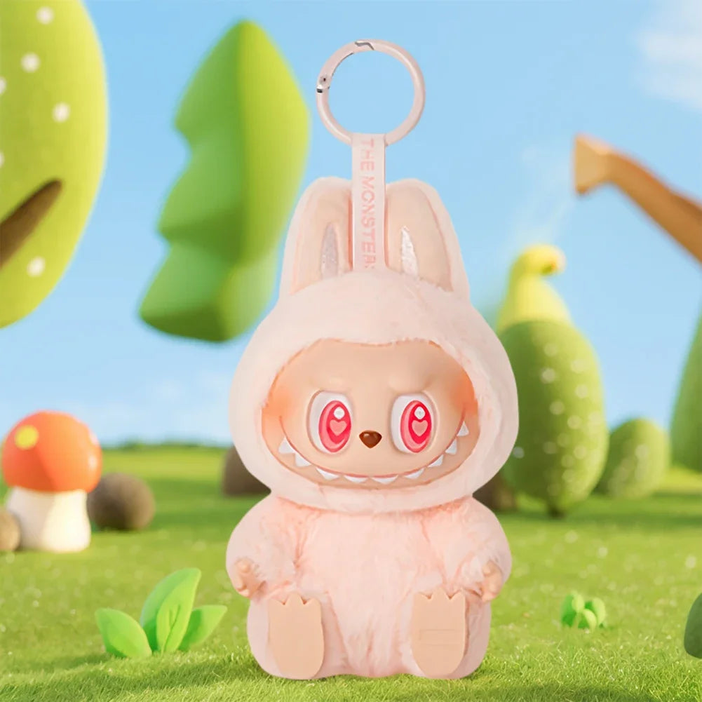 For Labubu Heartbeat Macaron Enamel The Monsters Face Blind Box Pvc Figurine Tabletop Ornament Kawaii Doll Kid Birthday Gift