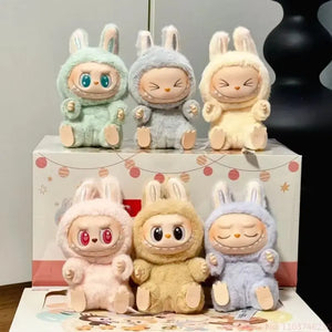 High Quality Anime Figure Labubu Have A Seat Series Vinyl Pendant Doll Model Toy Cute Monster Replica Keychain Toy Birthday Gift