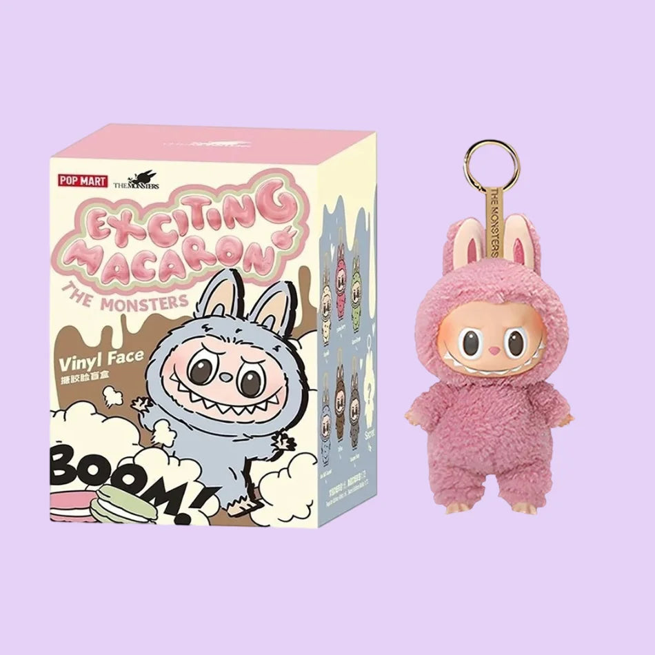 High Quality Cute Labubu The Monsters Box Toys Cardiac Macarone Kawai Guess Bag Figure Model Bag Gift 1:1 Replica Goods In Stock