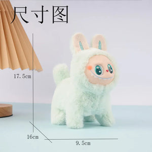 Kawaii Electric Labubu Plush Toys Cute Will Shine Run Doll Gift Kawaii Labubu Student Bag Pendant Cross-border Toys Wholesale