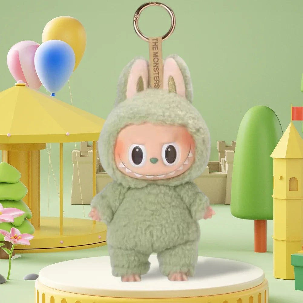 For Labubu Heartbeat Macaron Enamel The Monsters Face Blind Box Pvc Figurine Tabletop Ornament Kawaii Doll Kid Birthday Gift