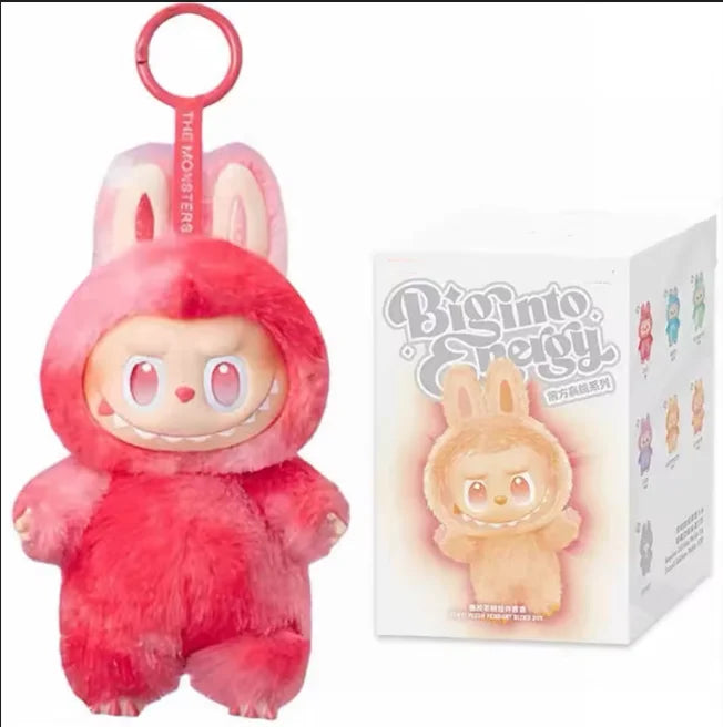 Anime character kawaii Labubu has seat series PVC pendant blind box model toy purple monster keychain children's birthday christ