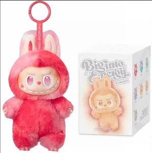 Anime character kawaii Labubu has seat series PVC pendant blind box model toy purple monster keychain children's birthday christ