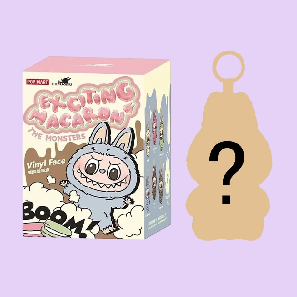 High Quality Cute Labubu The Monsters Box Toys Cardiac Macarone Kawai Guess Bag Figure Model Bag Gift 1:1 Replica Goods In Stock
