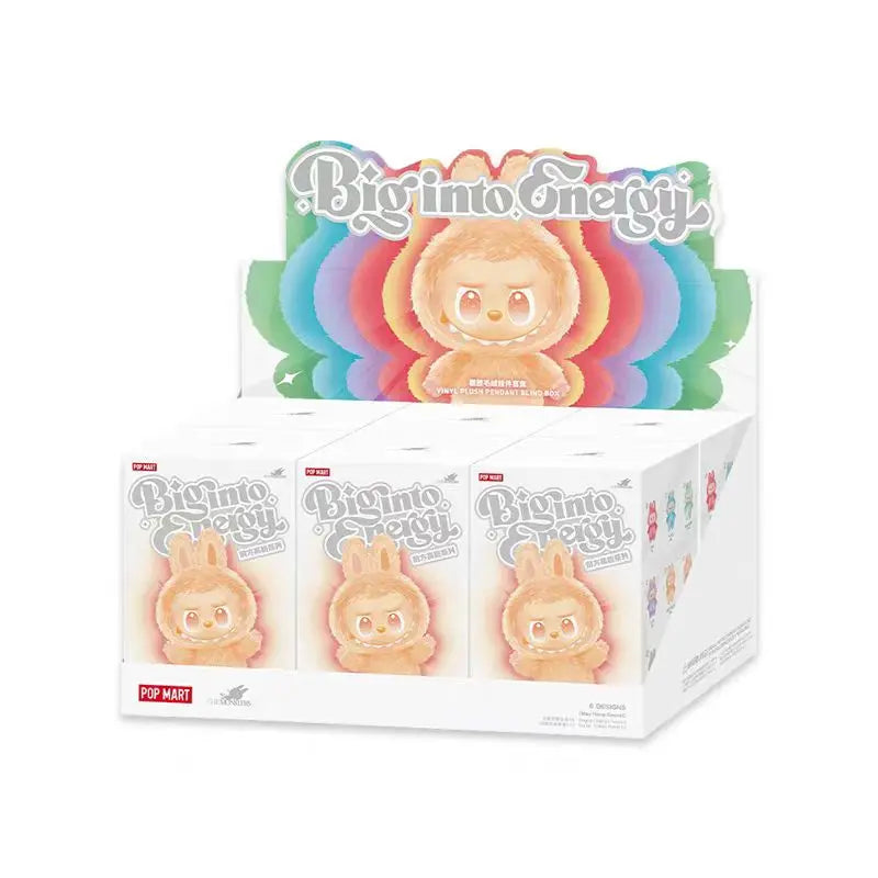 100% Original Labubu V3 Blind Box Big Into Energy The Monsters Pendant Action Figure Genuine version Labubu Doll Anime Figurine