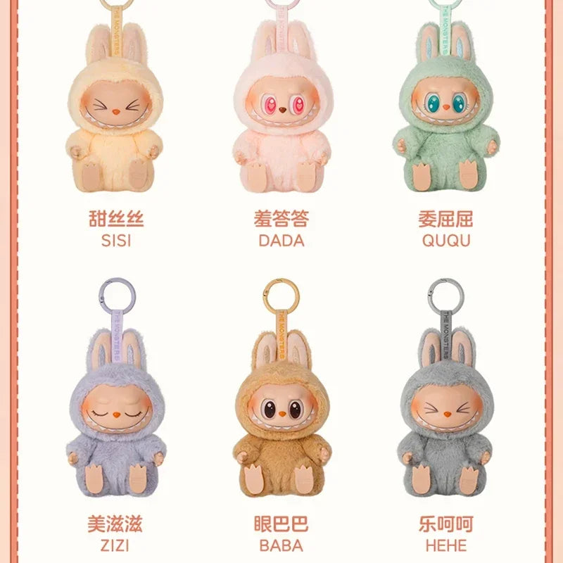 POP MART LABUBU The Monsters Have A Seat Series Vinyl Plush Pendant Keychain Blind Box Toys Mystery Box Mistery Action Figure