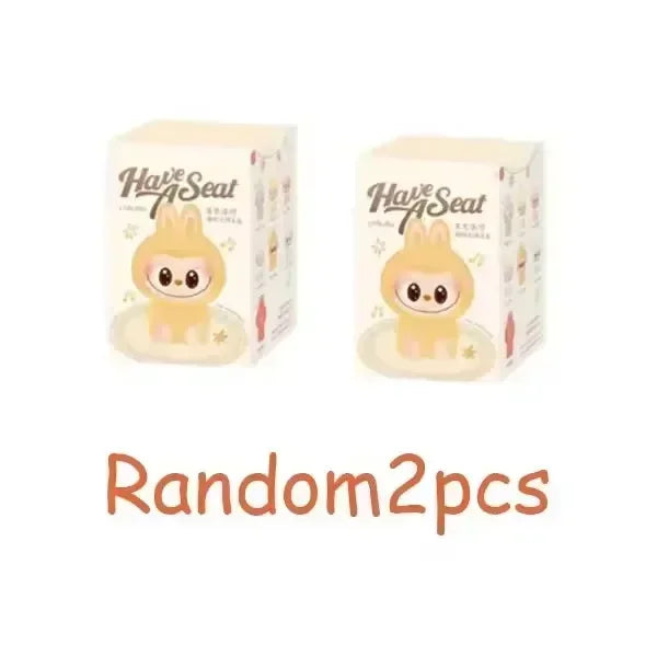 For 2025 Labubu Heartbeat Macaron Enamel Monster Face Blind Box PVC Statue Desktop Decoration Cute Doll Kids Birthday Gift