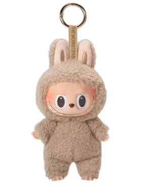 Anime character kawaii Labubu has seat series PVC pendant blind box model toy purple monster keychain children's birthday christ