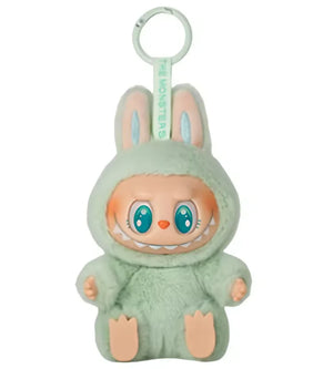 Anime character kawaii Labubu has seat series PVC pendant blind box model toy purple monster keychain children's birthday christ