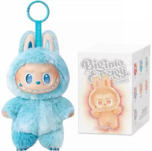 Anime character kawaii Labubu has seat series PVC pendant blind box model toy purple monster keychain children's birthday christ