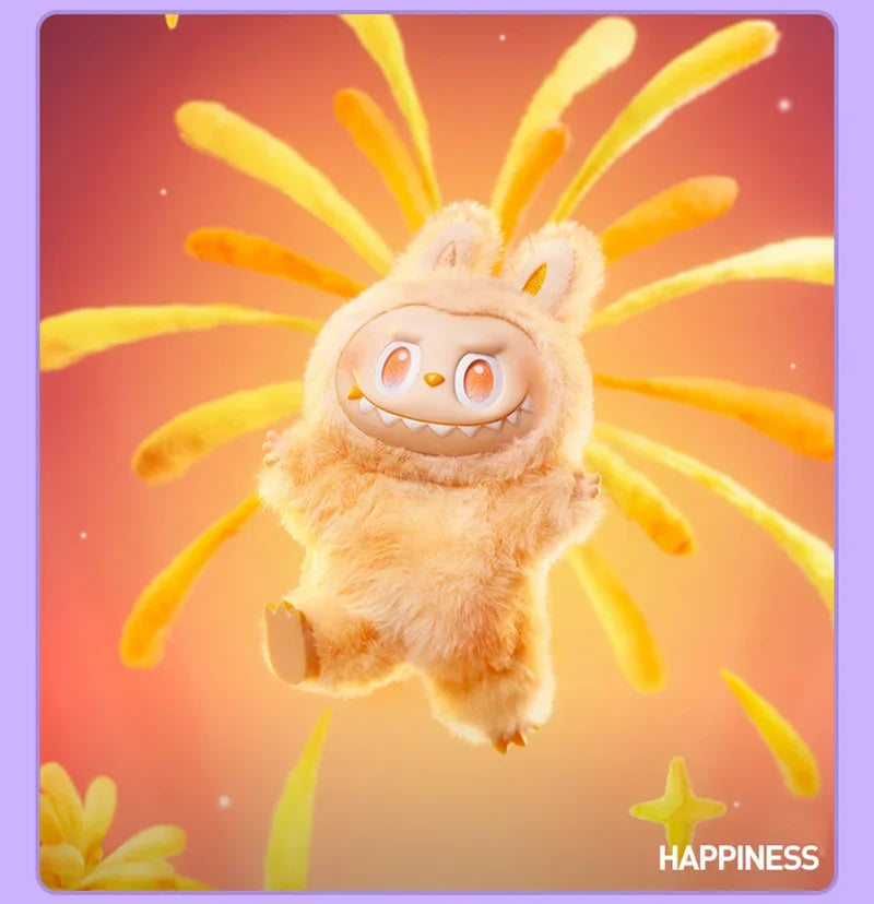 For Labubu Heartbeat Macaron Enamel The Monsters Face Blind Box Pvc Figurine Tabletop Ornament Kawaii Doll Kid Birthday Gift